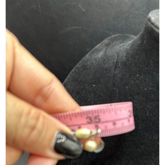 Magnetic Wrap Necklace Bracelet Beaded Pearls Stone Silver 35 inches - Picture 14 of 14